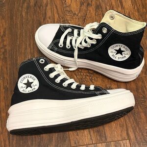 Converse High Top Canvas Sneakers - Black & White